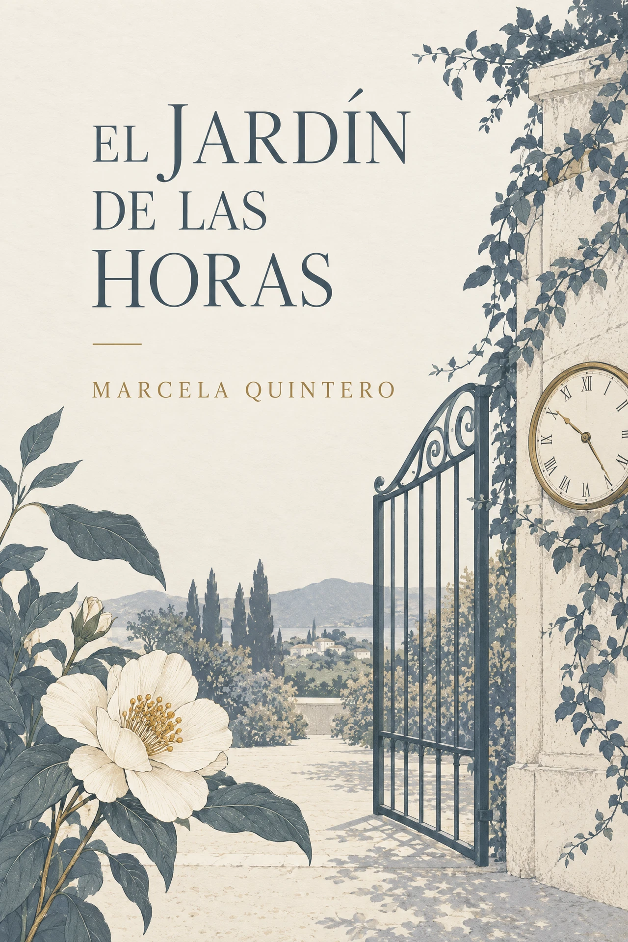 Portada de El jardín de las horas, de Marcela Quintero